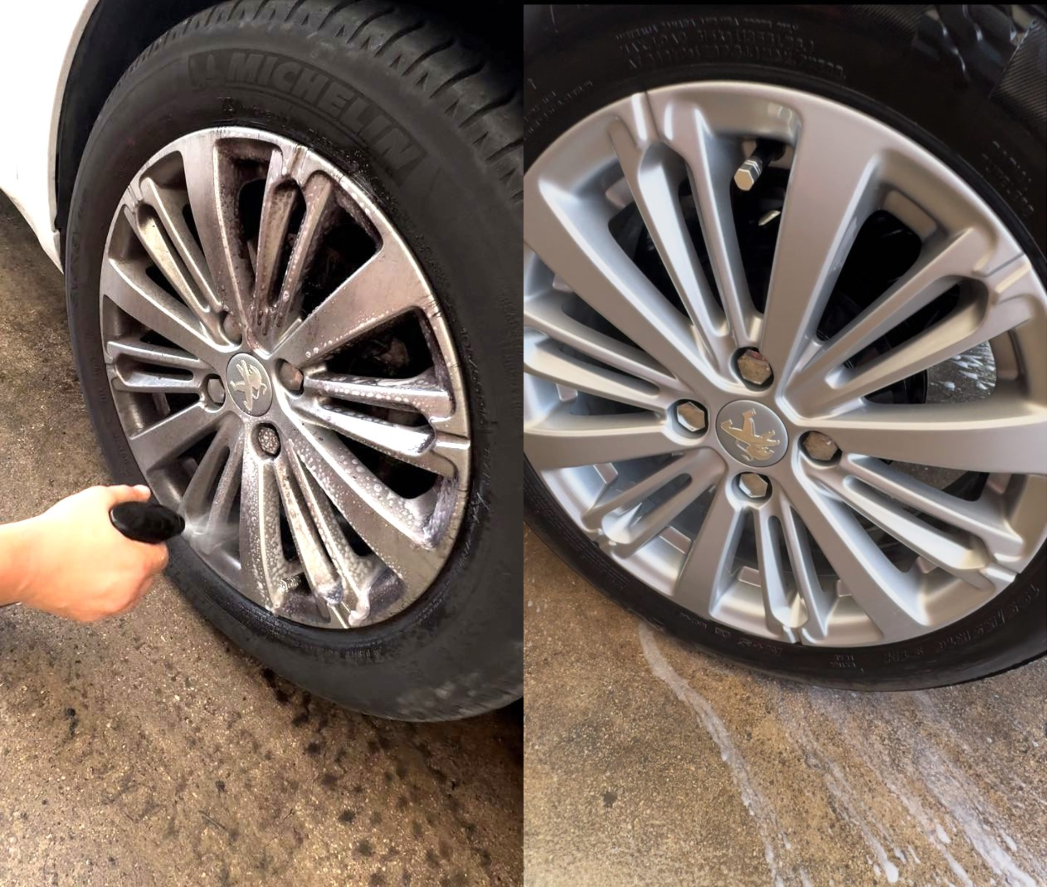 Before and after seats