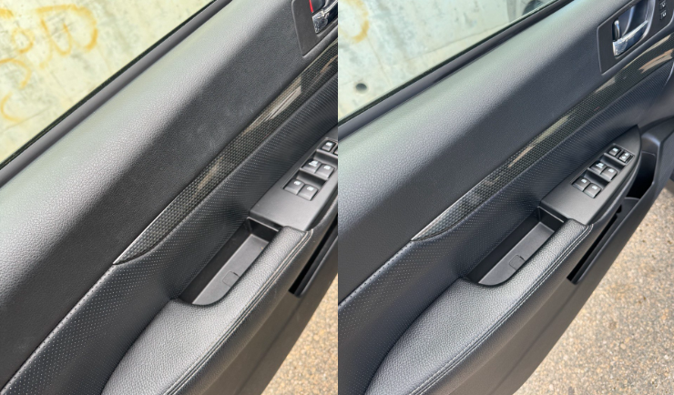 Before and after door panel